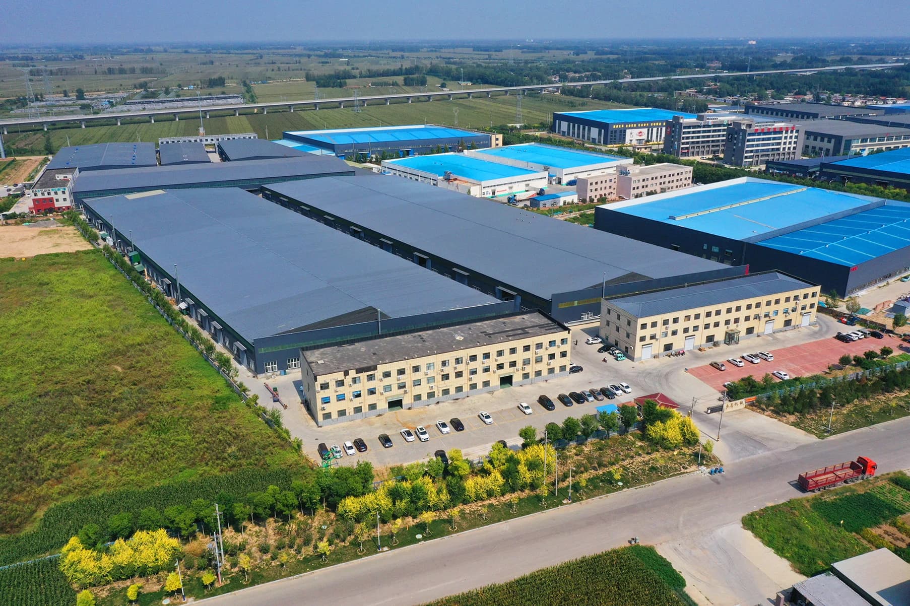 Factory production area shown by the authorized source